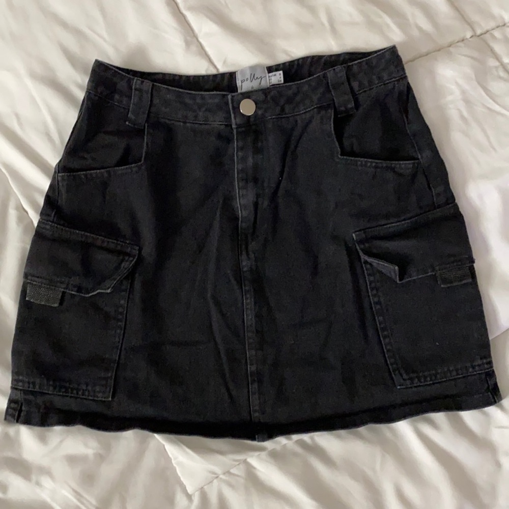 Princess polly denim utility skirt